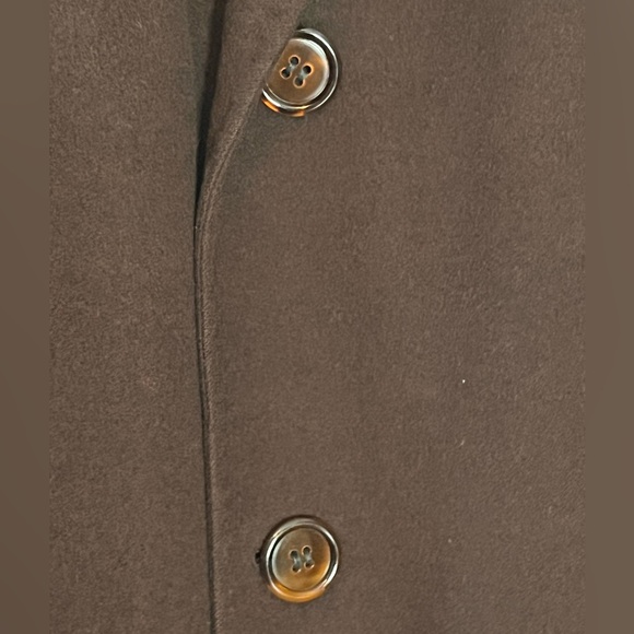 Continental Cashmere LTD NewYork Hand Tailored Duster Length Coat Med/LargeBrown - Picture 6 of 14